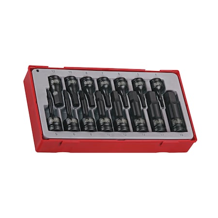 Teng Tools 15 Piece 3/8"-1/2" Drive Impact Hex Bit Set TT9015HX